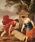 Laurent De La Hire Canvas Paintings - Theseus and Aethra